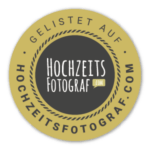 Badge Hochzeitsfotografen.com Stephan Gröger als Hochzeitsfotograf aus Hannover