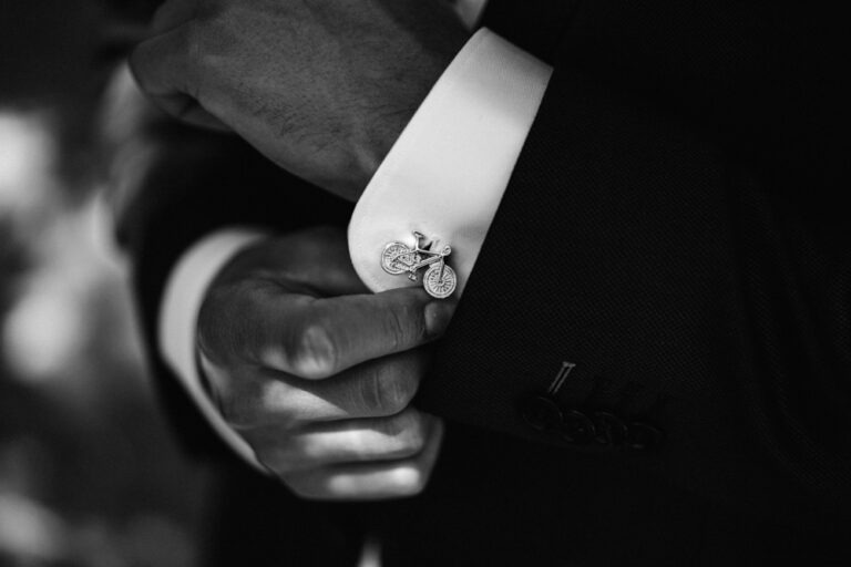 Bräutigam Hochzeitsfotograf Hannover Details Manschettenknopf