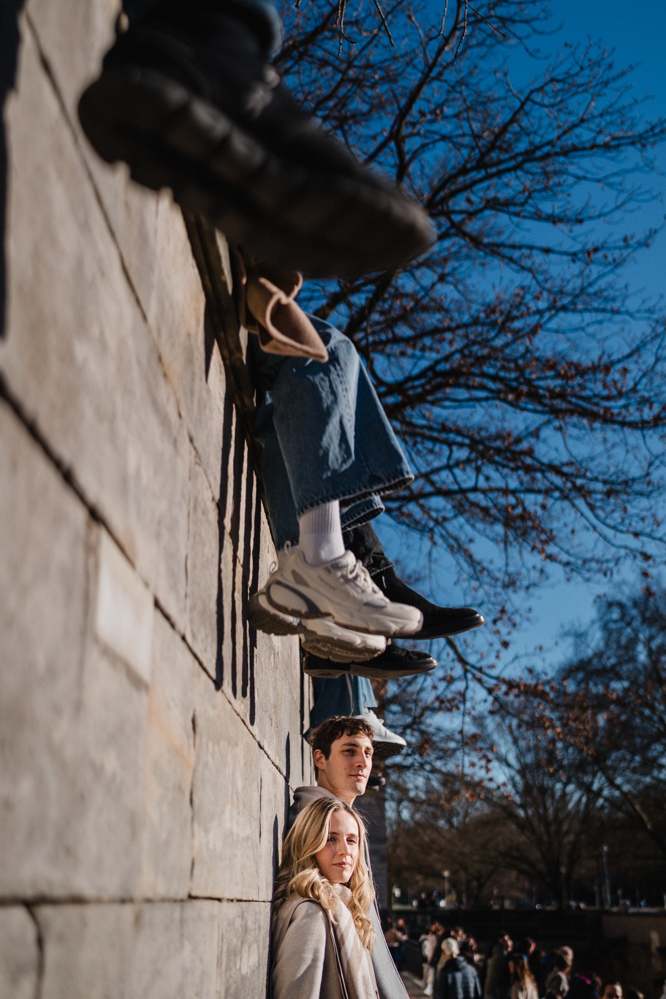 Hochzeitsfotograf Hannover, Paarshooting, Paar Schuhe Leinewelle