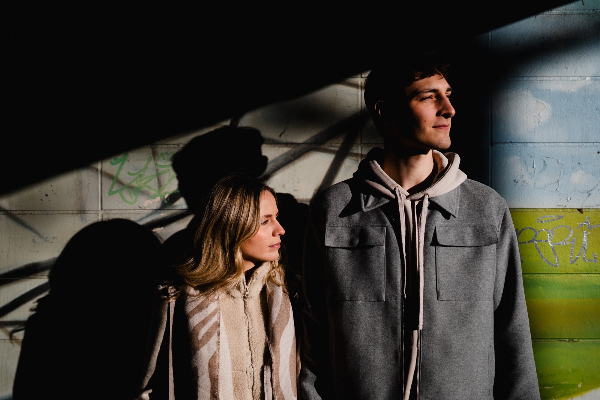 Hochzeitsfotograf Hannover, Paarshooting, Paar Schatten