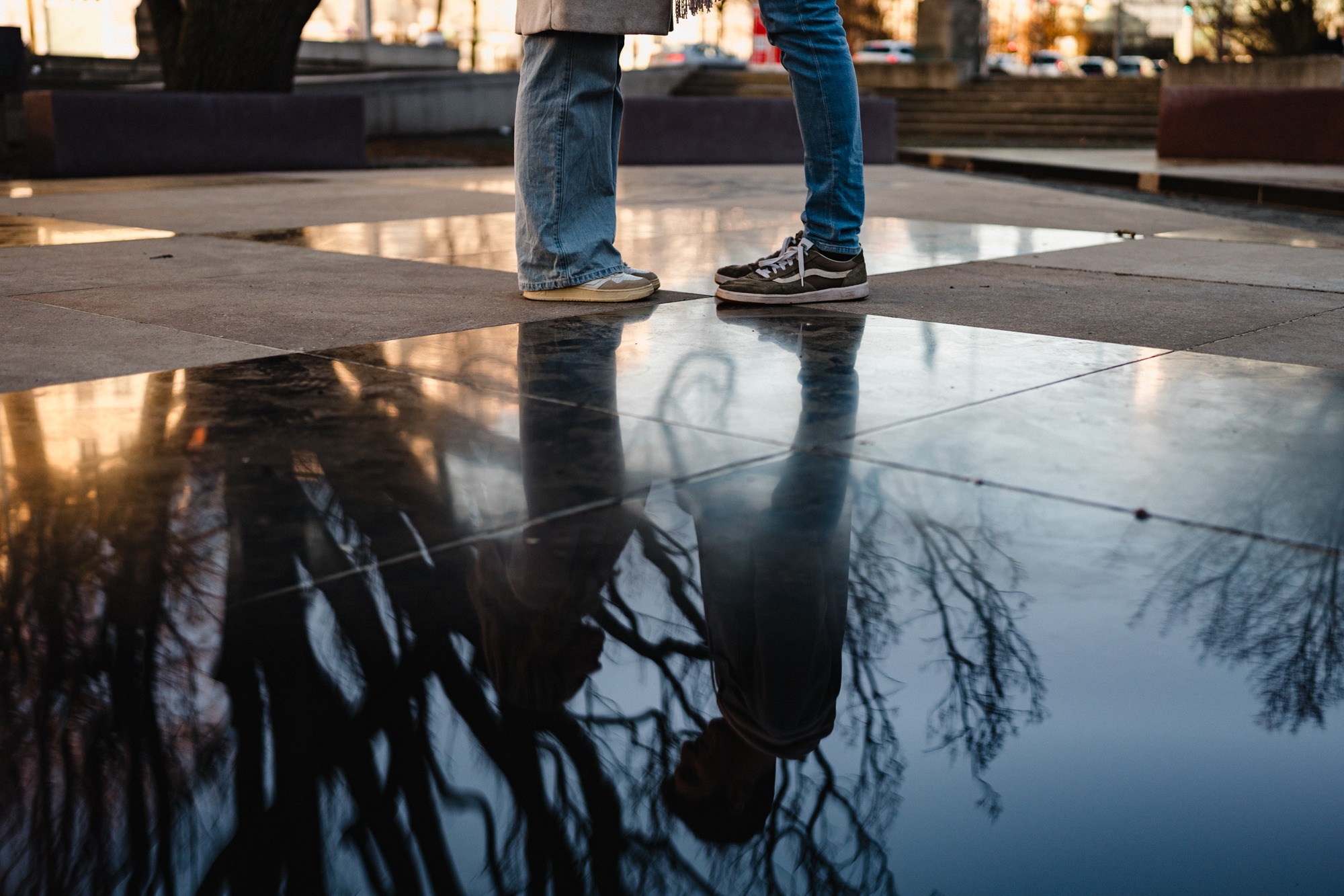 Hochzeitsfotograf Hannover, Paarshooting, Paar Reflektion