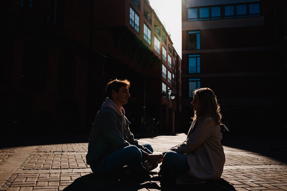 Hochzeitsfotograf Hannover, Paarshooting, Paar Schatten