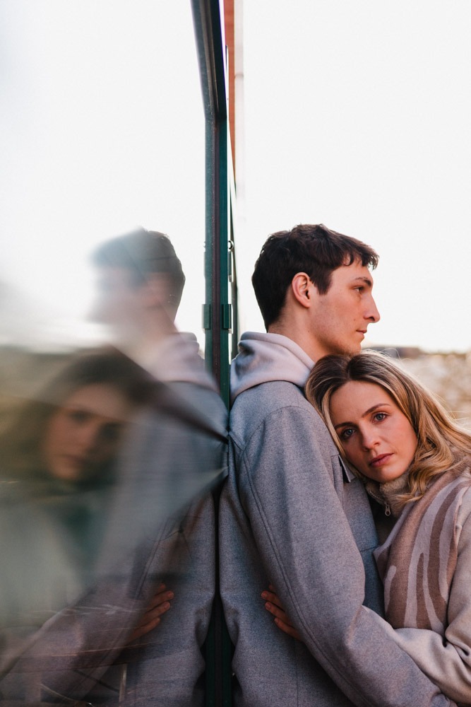 Hochzeitsfotograf Hannover, Paarshooting, Paar Spiegelung