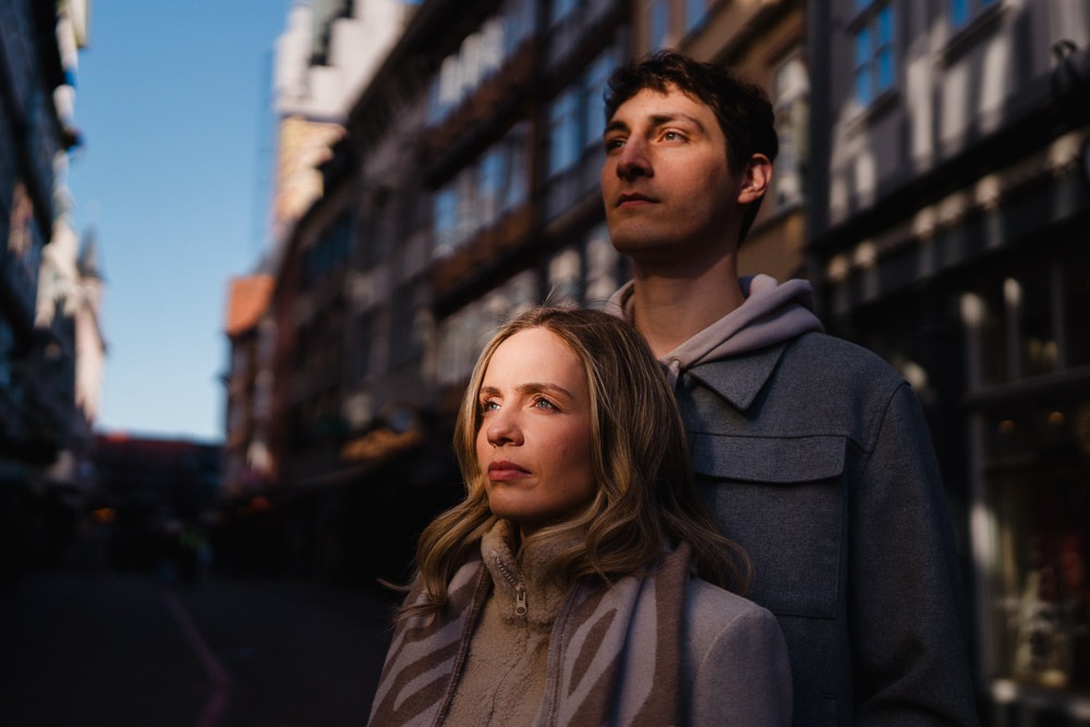 Hochzeitsfotograf Hannover, Paarshooting, Paar Abendlicht